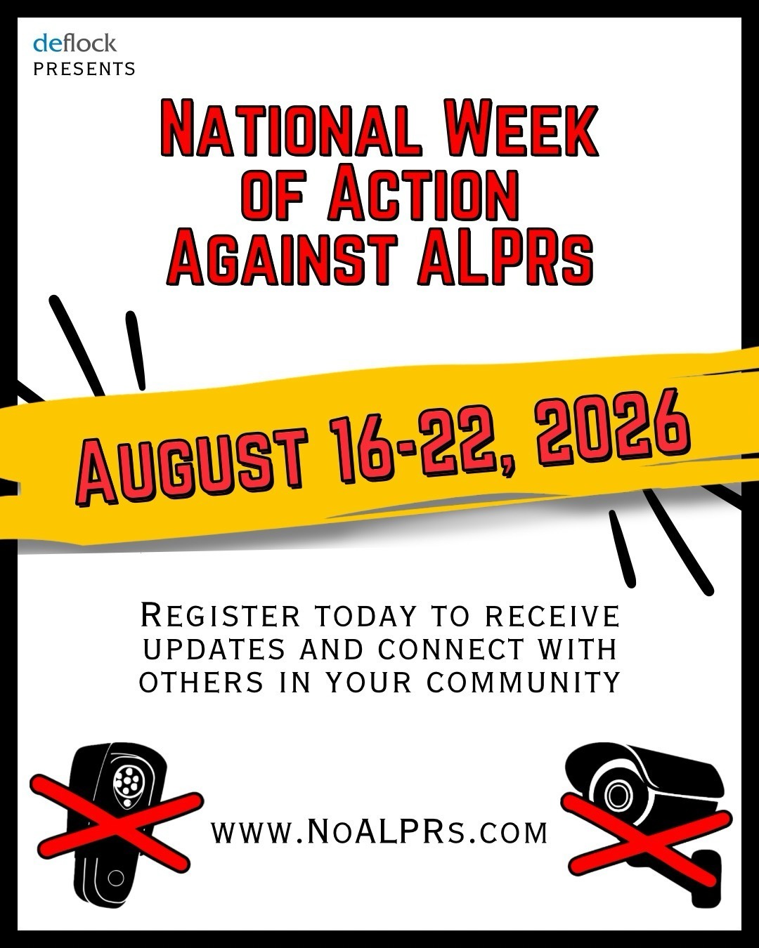 NATIONAL WEEK OF ACTION AGAINST ALPRS