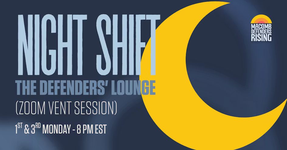 🌙 Night Shift: The Defenders’ Lounge (Zoom Vent Session / Vibe Check)