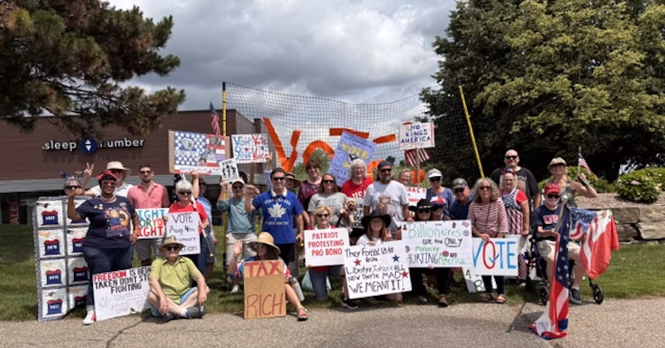 Stand Up Indivisible Rochester Corner Protest